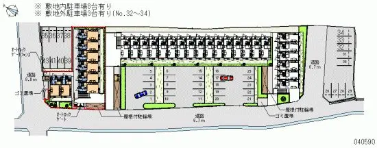 ★手数料０円★泉南郡田尻町吉見　月極駐車場（LP）